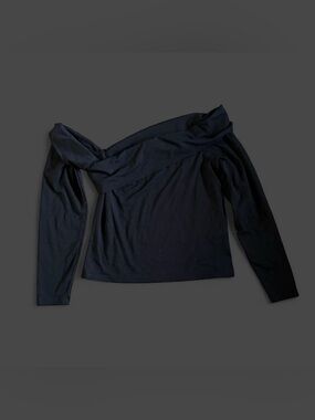 Abercrombie & Fitch black off the shoulder top Size L #offtheshoulder
